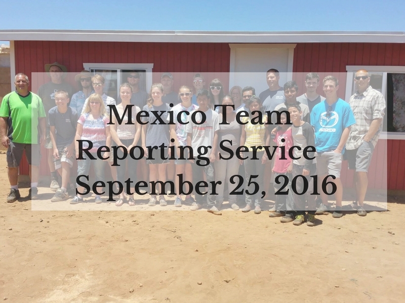 Mexico Missions Reporting Service 2016