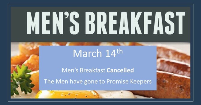 Men's Breakfast Cancelled image