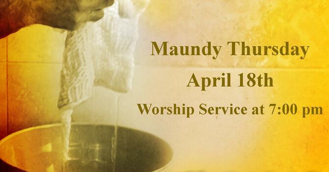 Maundy Thursday Bulletin image