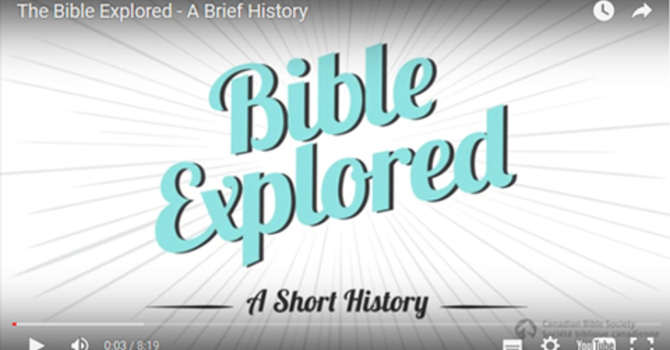 The Bible Explored - A brief history image