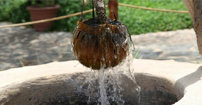 The Woman At The Well  By Pat Olver image