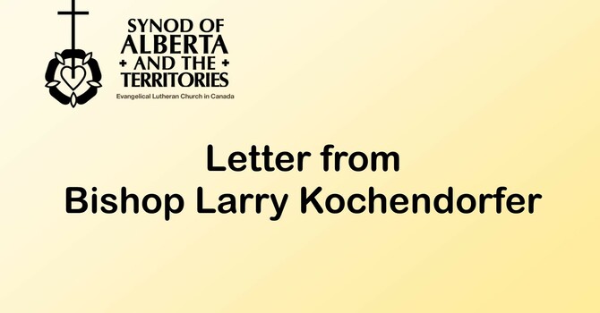Letter from Bishop Larry Kochendorfer image