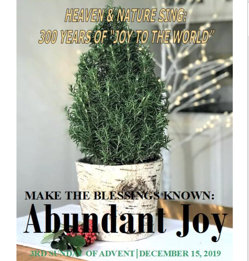 MAKE THE BLESSINGS KNOWN: ABUNDANT JOY