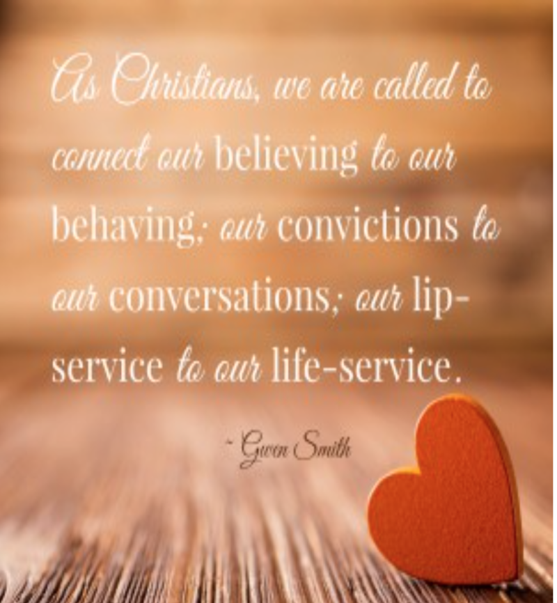 "Faith is best lived on our feet."