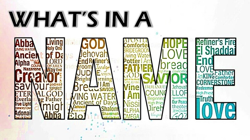 What's In A Name Part 2