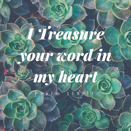 I Treasure your Word in my Heart
