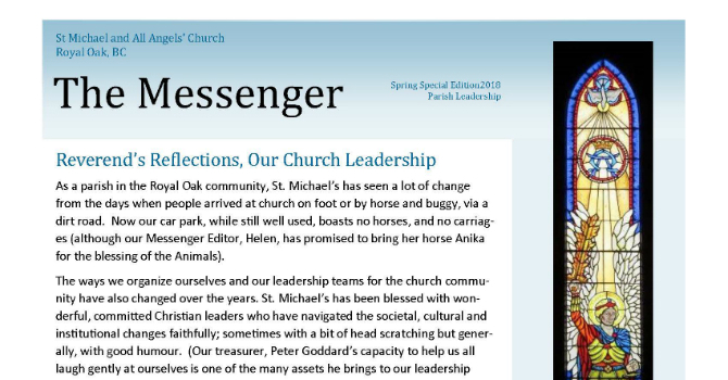 Parish Newsletter Sets Great Example image