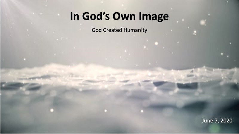 In God’s Own Image God Created Humanity