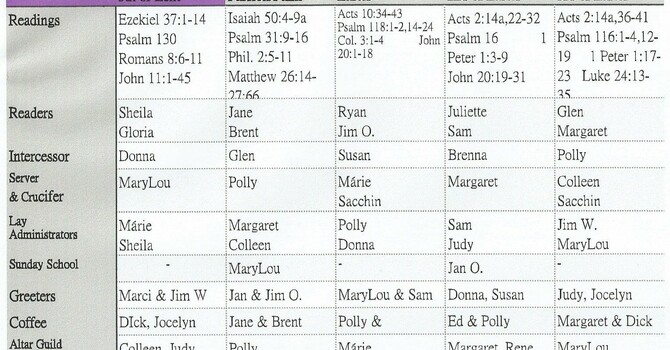 Schedule April 2017 image