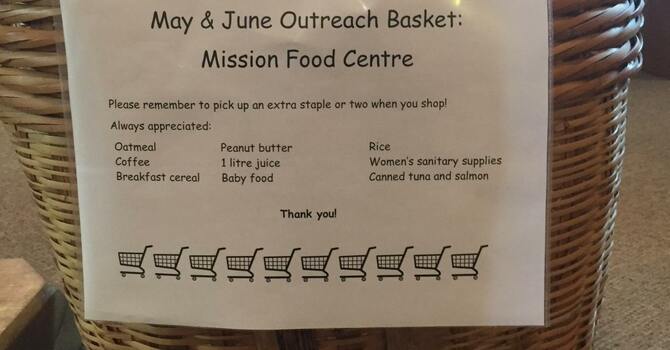 Outreach Giving for May/June image
