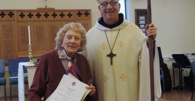 Connie Isherwood Commissioned  Lay Canon of Diocese image