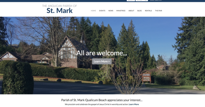 St Mark, Qualicum Beach Launches New Website image