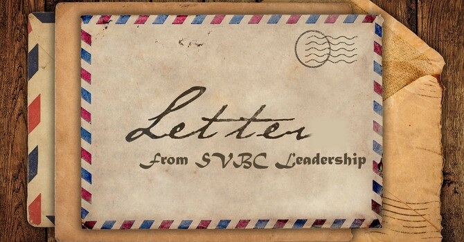 Letter from SVBC Leadership image