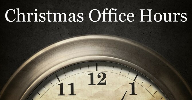 Christmas Office Hours