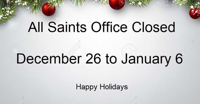 All Saints Office Closed image