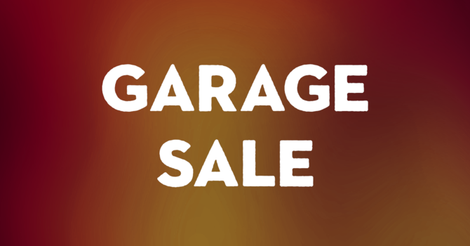 STM 2019 Fundraiser Garage Sale June 22nd image
