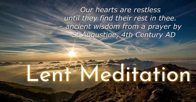 Lent Weekly Meditations image