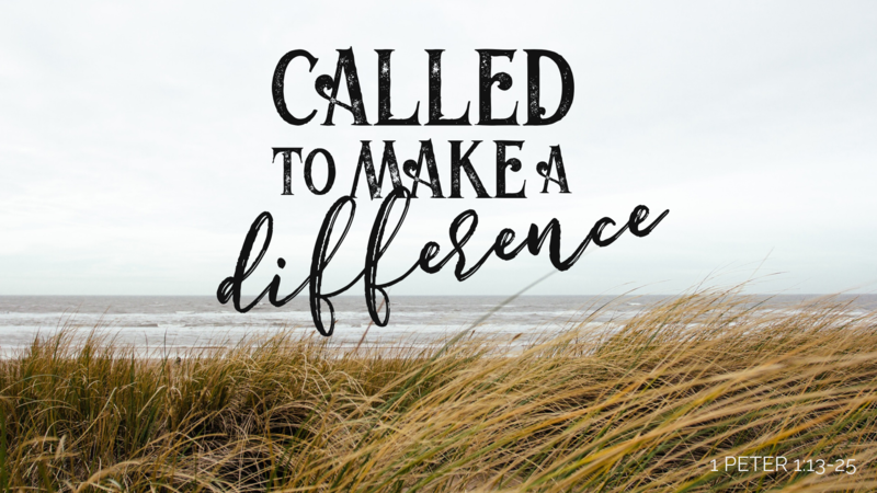 Called to Make a Difference