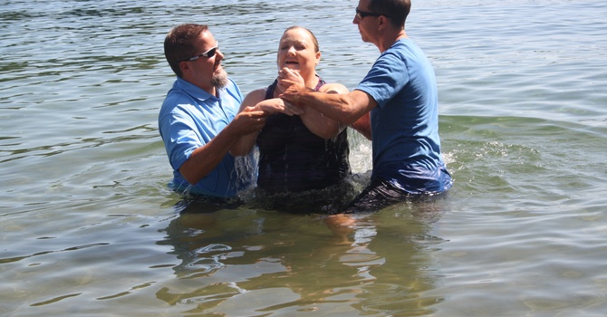 BBQ & Baptisms at McIvor Lake August 16, 2015 image
