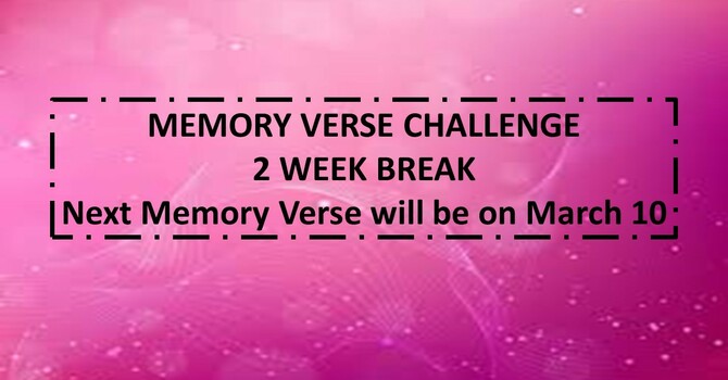 Memory Verse Challenge image