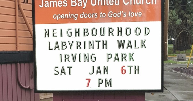 Our new sign.  Invitations for  the neighbourhood! image