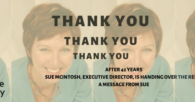 After 42 years, ED - Sue McIntosh, is handing over the reins image