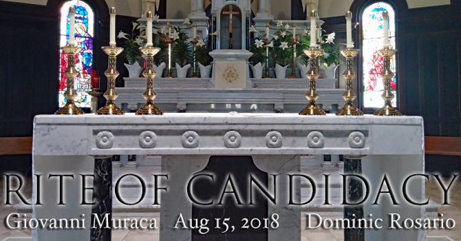 Rite of Candidacy Mass