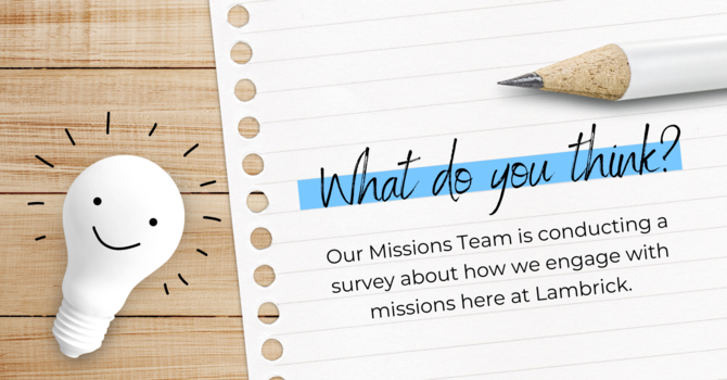 Missional Engagement Survey image