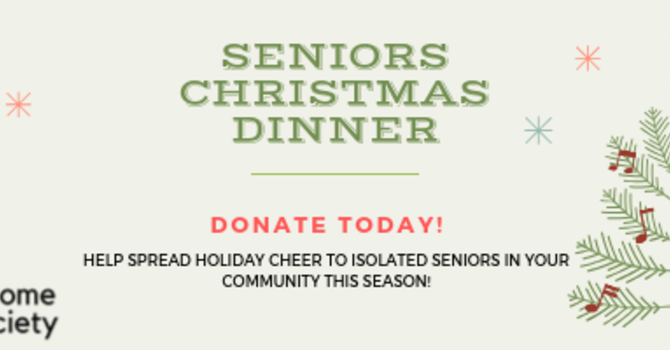 Donate today for the 2019 Seniors Christmas Dinner image